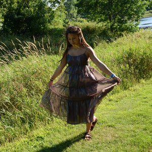 Urban Outfitters ecote Babydoll Midi Dress (sz M)